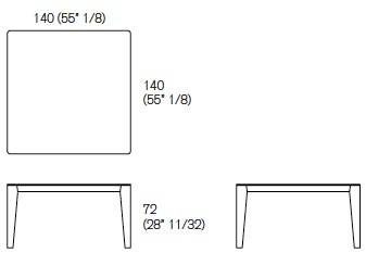 Agapecasa Квадратный стол Compensato sun-id-1485440 - Вид №2