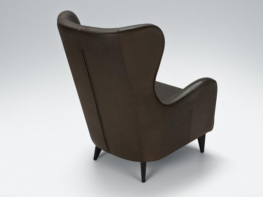 Sits Кресло Wing из кожи с подлокотниками Greta sun-id-1512912 - Вид №1