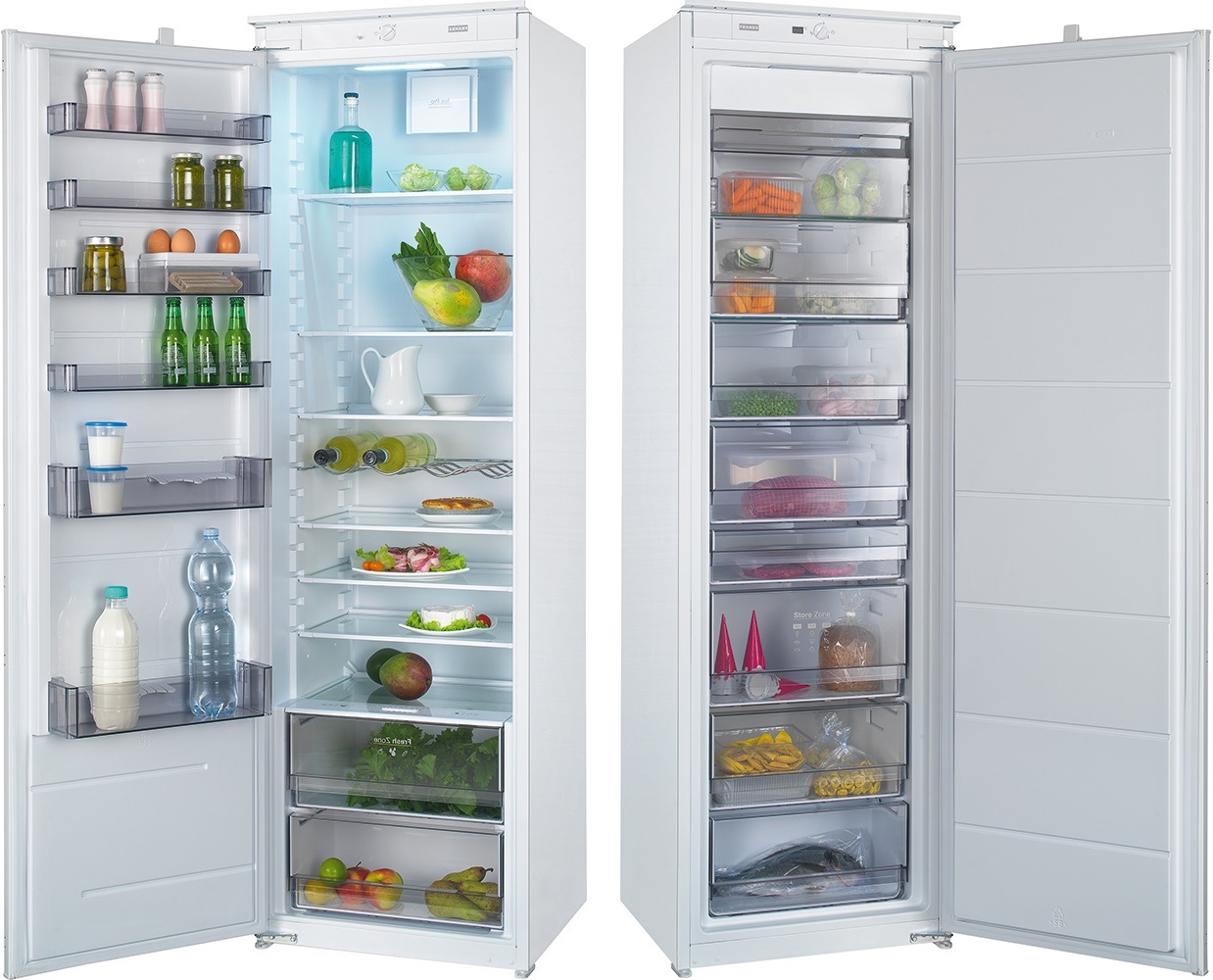 118.0532.599_118.0532.621 Better, промо комплект side-by-side, холодильник fcb 320 nr ms a+ , морозильная камера fsdf 330nr enf va+ Franke 