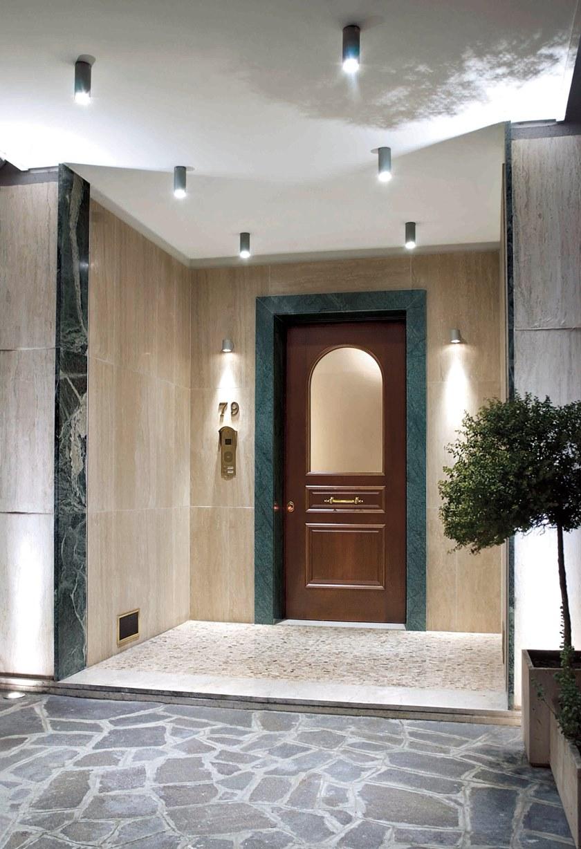 OIKOS VENEZIA Бронированная деревянная входная дверь со стеклянными панелями Evolution sun-id-1432353 - Вид №10