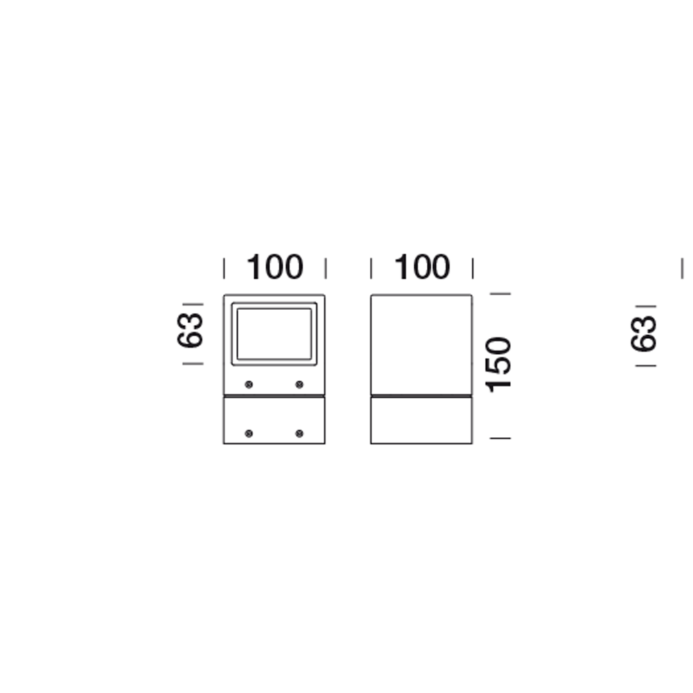 1015664 Мобильный светильник Platek MINI ONE Paletto  MINI ONE Bollard H. 150 mm - 1 LED 4000K 4 Openings  - Вид №6