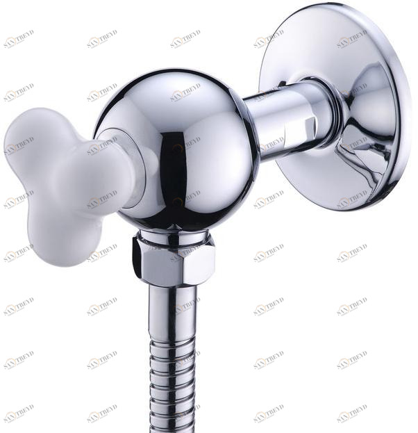 JUSTIME Смеситель для душа, однорычажный, из хромированной латуни, с гибким блоком питания Story sun-id-1432160