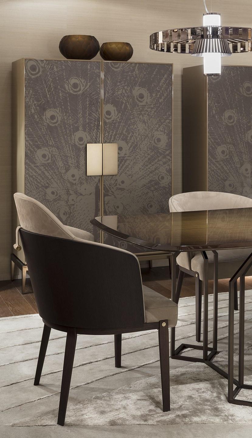 Paolo Castelli Кожаное и деревянное кресло с подлокотниками sun-id-1399028 - Вид №3