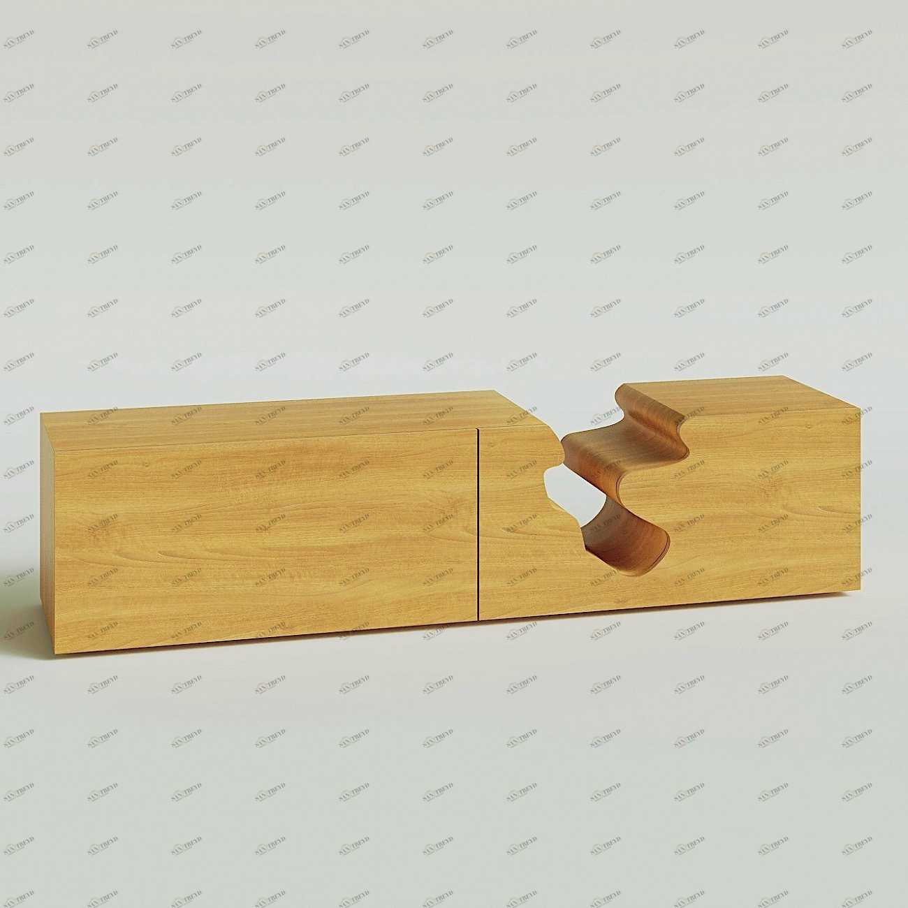 Тумба под телевизор 40х175 см дуб "Гранд Каньон" ODINGENIY  00-3885846 Бежевый 