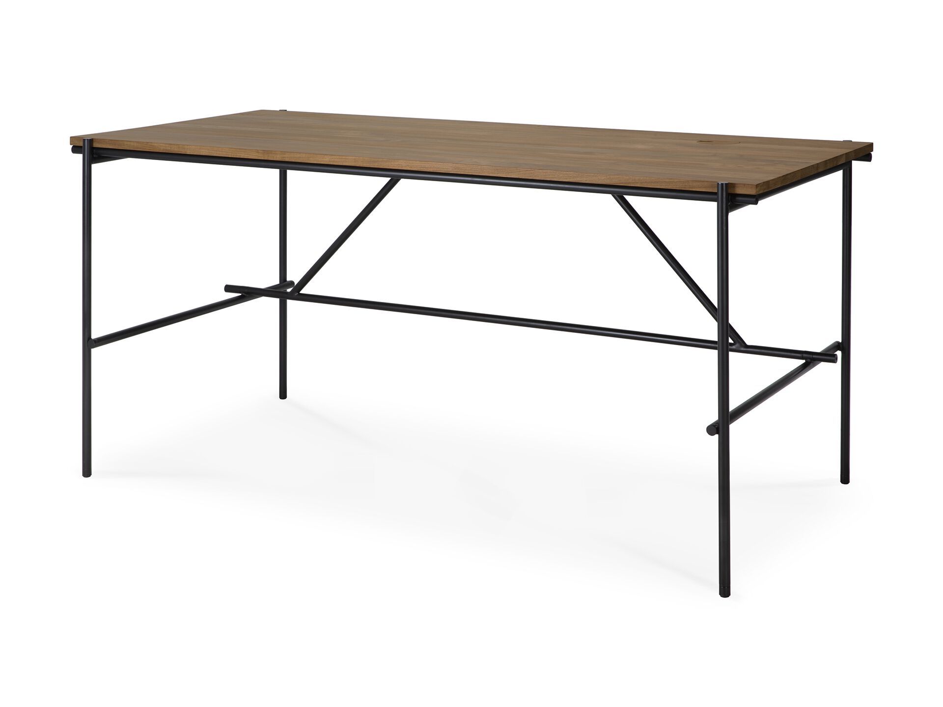 Стол из тикового дерева с системой люверсов Ethnicraft Оскар ARCH-00130164