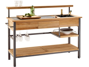 Садовая тележка из тикового дерева