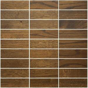 Мозаика и 3D панели из дерева Da Vinci Мозаика 9x3 Old Wood 024 Дуб Селект (Гладкая) 324х324 мм.