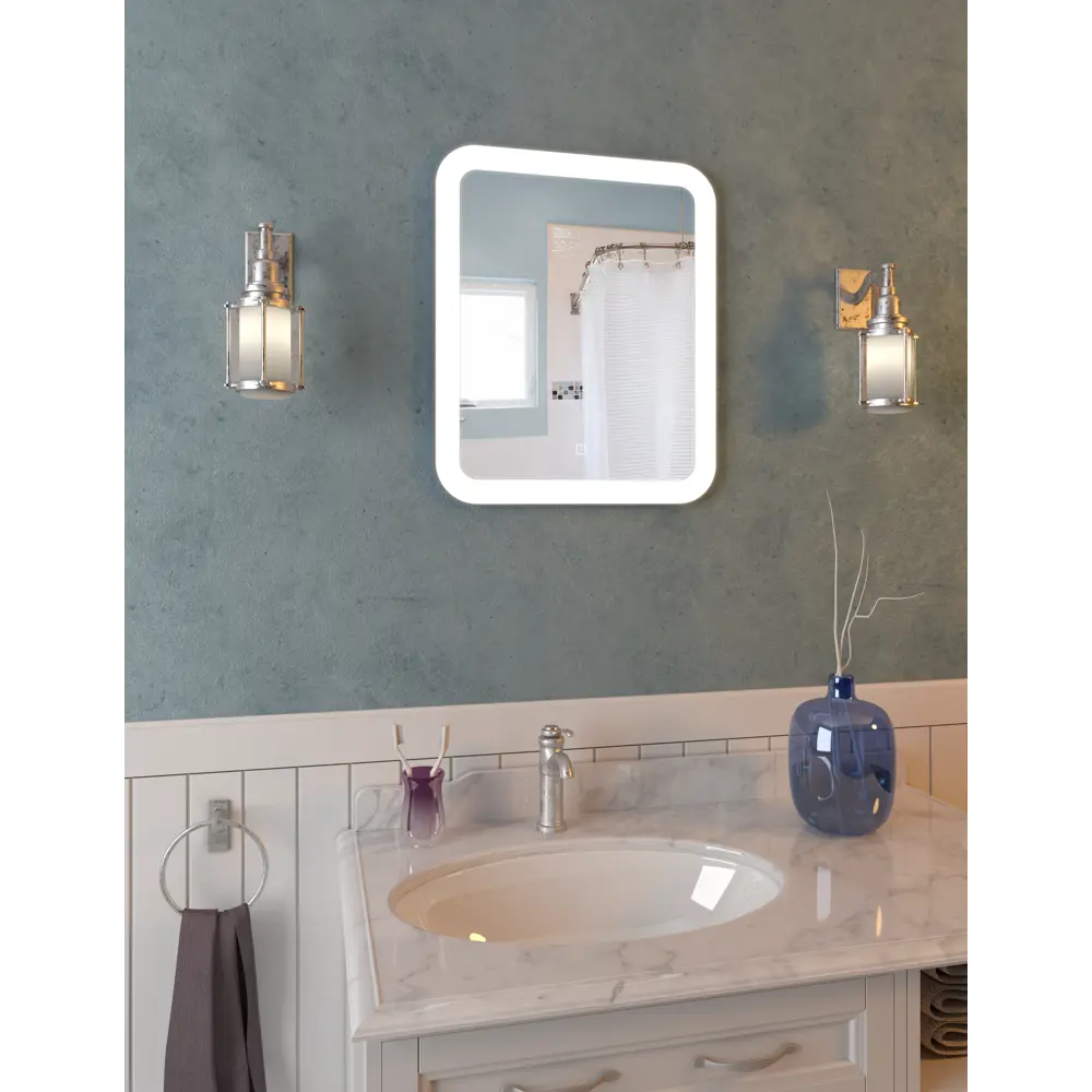 Зеркало Santreyd Forio с LED-подсветкой и сенсорным управлением 50x60 см 83569454 STLM-0041889