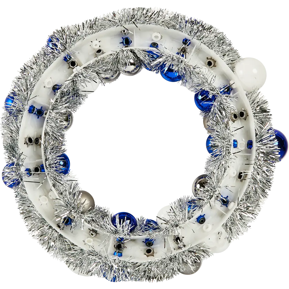 87033406 Венок из пластиковых шаров 30.5 см цвет синий STLM-1481550 Santreyd  - Вид №1