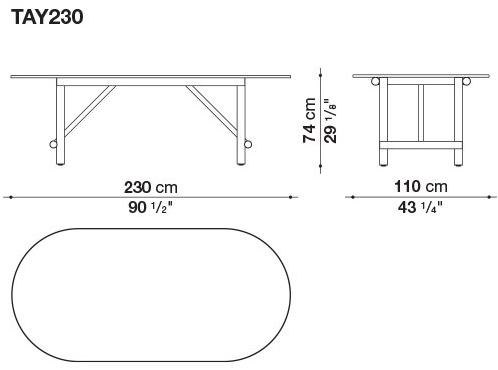 B&B Italia Outdoor Овальный садовый стол из дерева и змеевика Ayana sun-id-1467143 - Вид №3