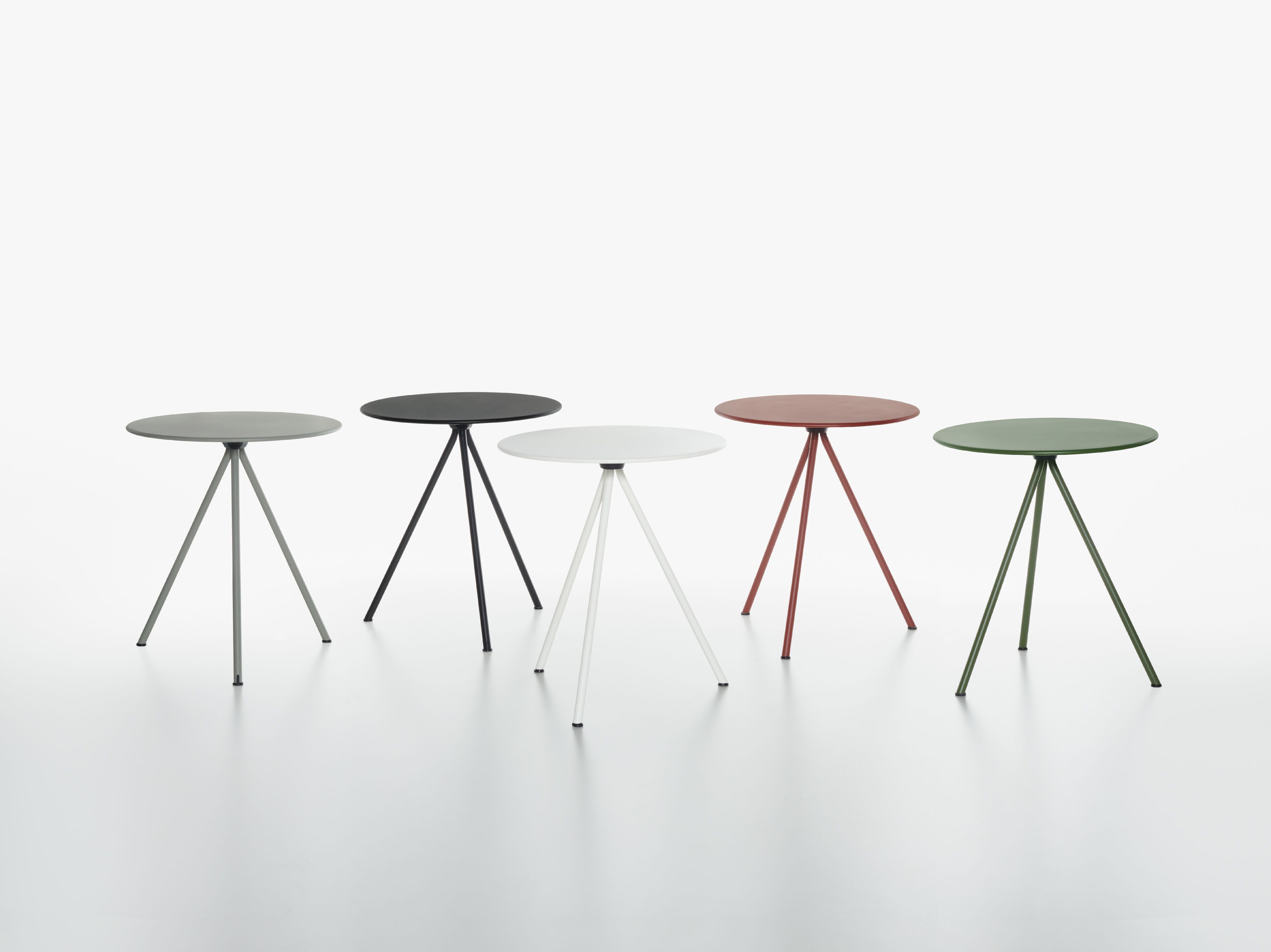 Круглый складной стол с металлическим откидным верхом Plank Randevu ARCH-00048813 - Вид №5