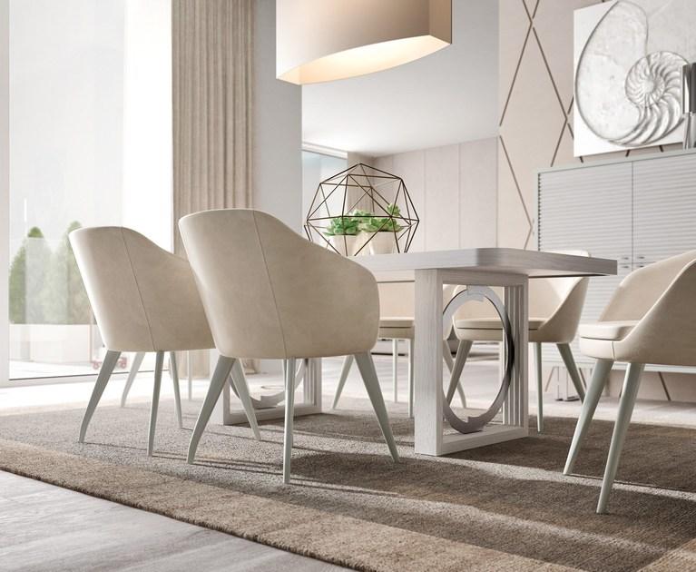 Caroti Кожаное кресло с подлокотниками Concept Art.132 - exagon - Вид №3