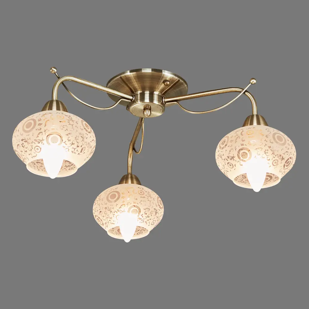 Люстра Josefin 3хЕ14х60 Вт цвет бронза LAMPLANDIA STLM-2096484 - Вид №3