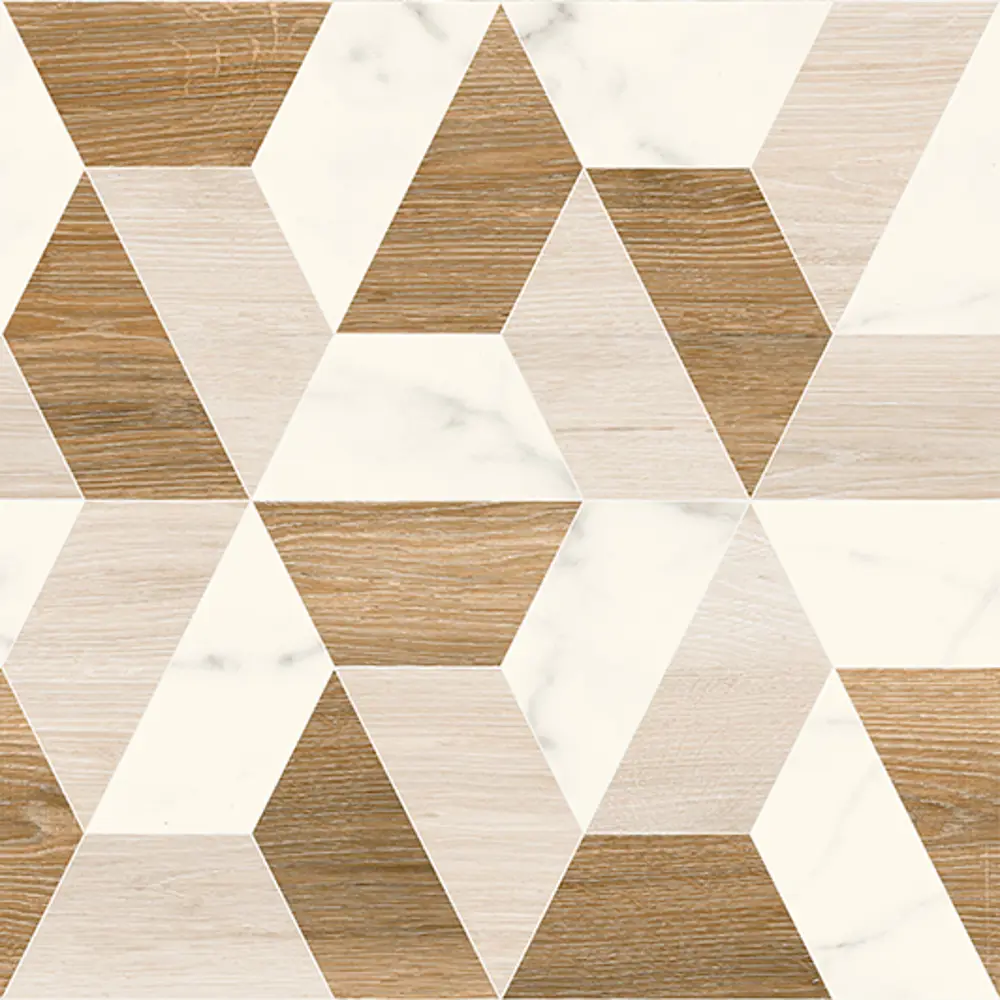 Керамогранит Классик «Вуд» 45х45см 1.42 м² цвет коричневый/белый LB CERAMICS STLM-2107104 - Вид №4