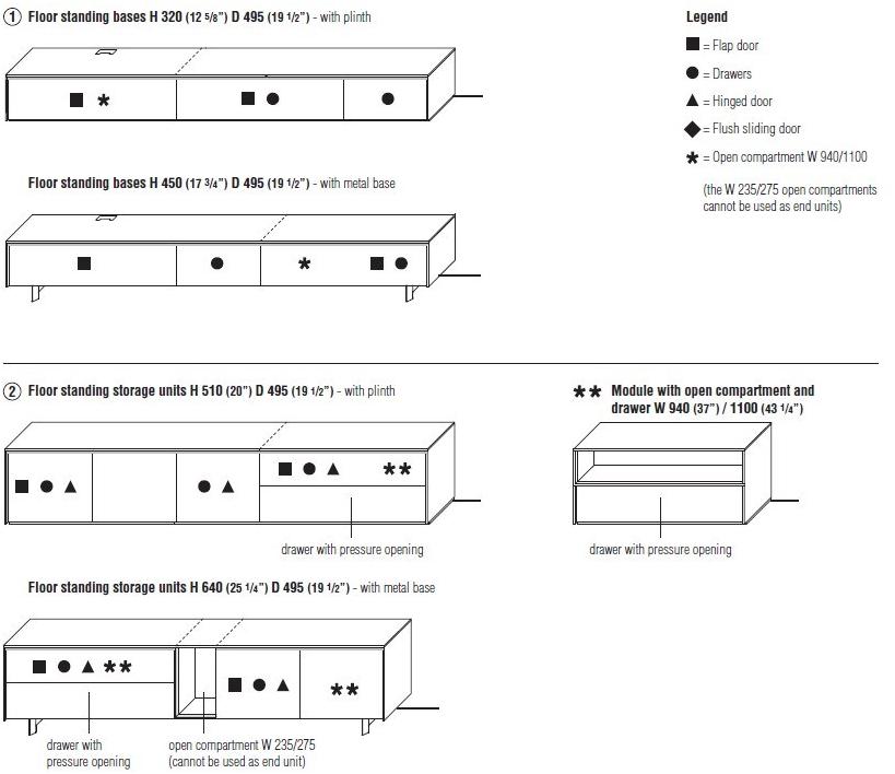 Molteni & C. Комод из дерева с ящиками Pass-word evolution sun-id-1451817 - Вид №2