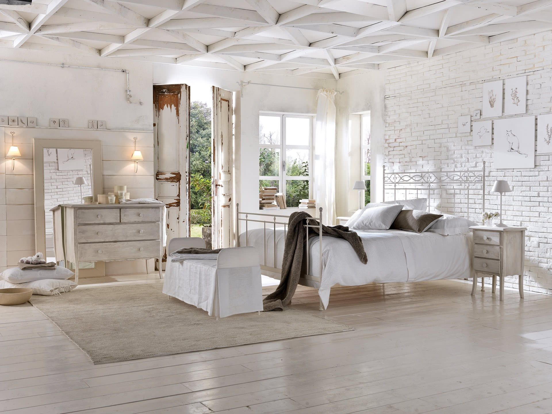 Двуспальная кровать из кованого железа Cantori SIROLO ARCH-00097011 - Вид №1