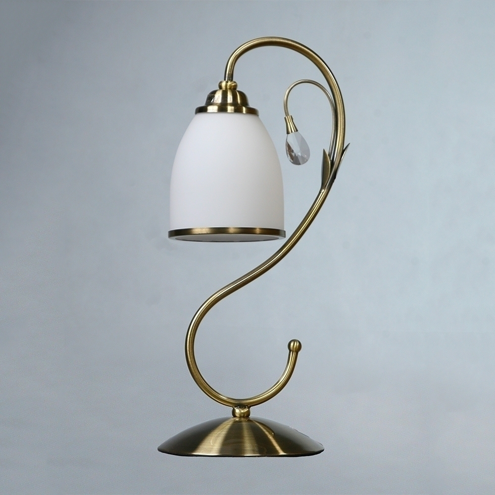 096822 Настольная лампа Brizzi MAT/001 бронзовая Mantra 02640 