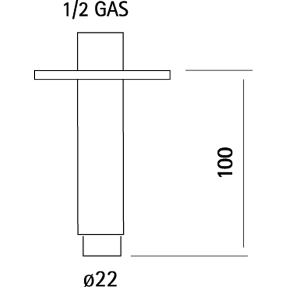 SS013550D1 Держатель верхнего душа Huber Lynox Santreyd  - Вид №1
