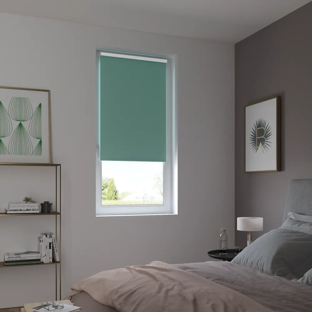 Штора рулонная блэкаут Inspire Santos 120x175 см бирюзовая Celadon 2 82692246 STLM-2046171 - Вид №9