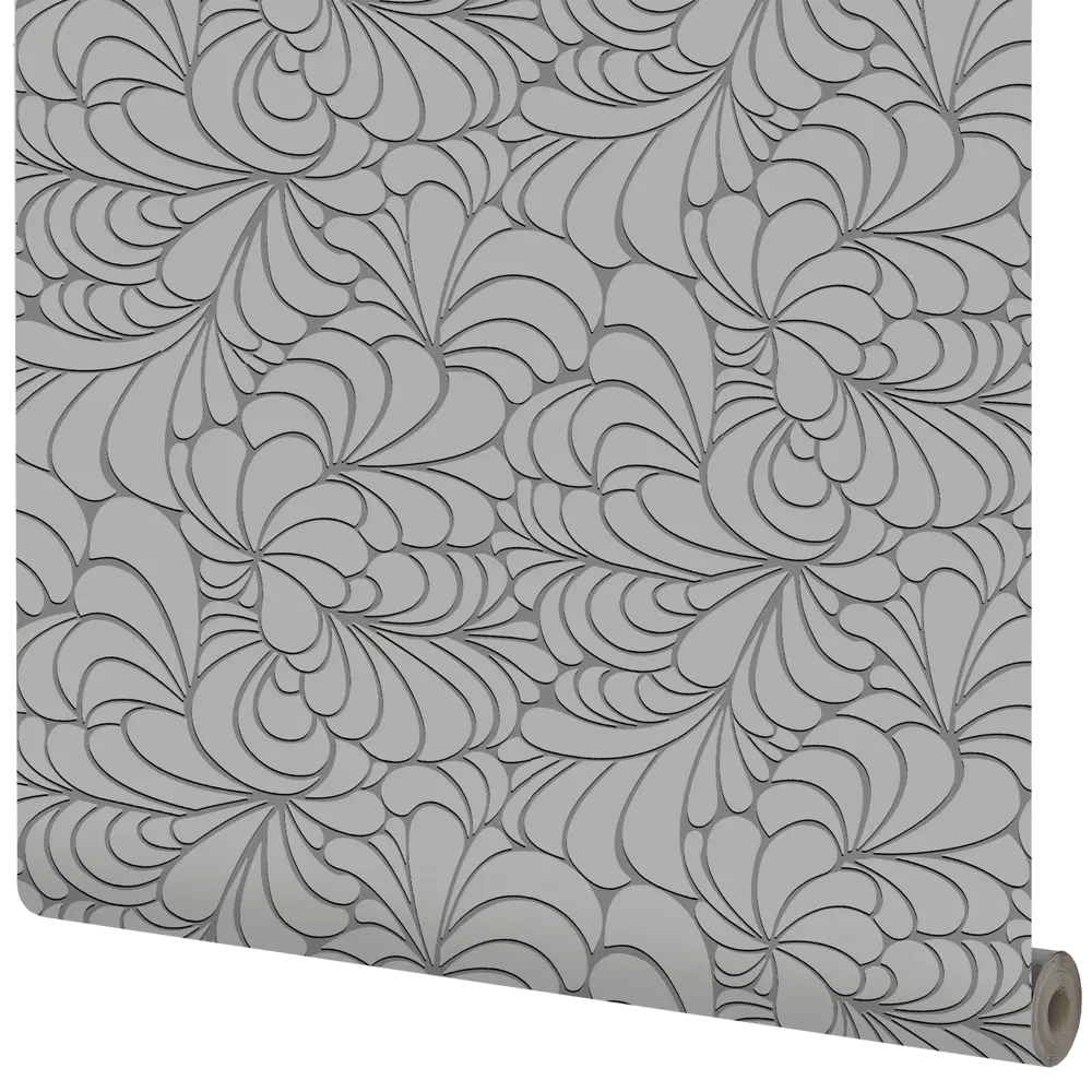 Обои флизелиновые Аспект Велюр серые 1.06 м 30131-14 АСПЕКТ РУ STLM-2193505