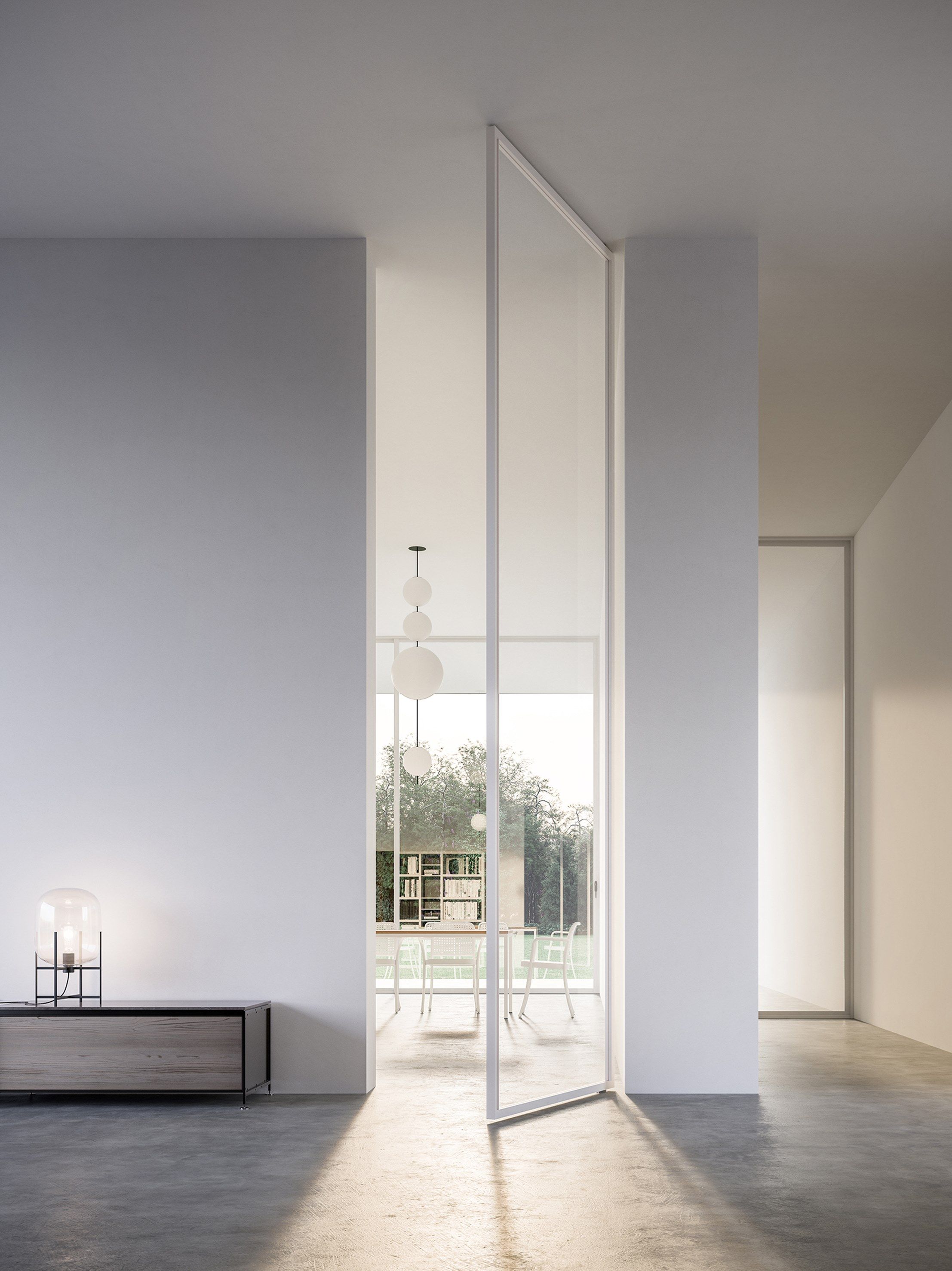 Стеклянная висячая дверь ADL Quadra ARCH-00036058 - Вид №1