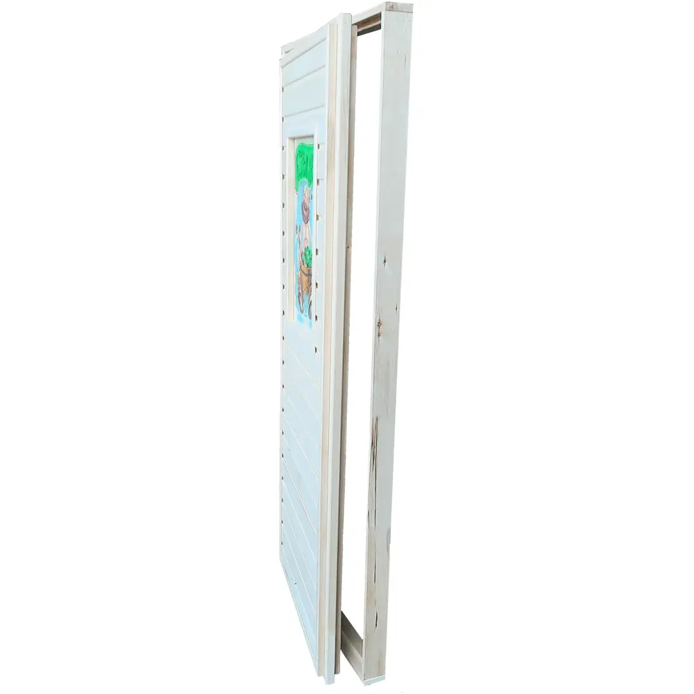 Santreyd Дверь для сауны из натуральной осины с текстурной отделкой 82342547 STLM-0024932 - Вид №5