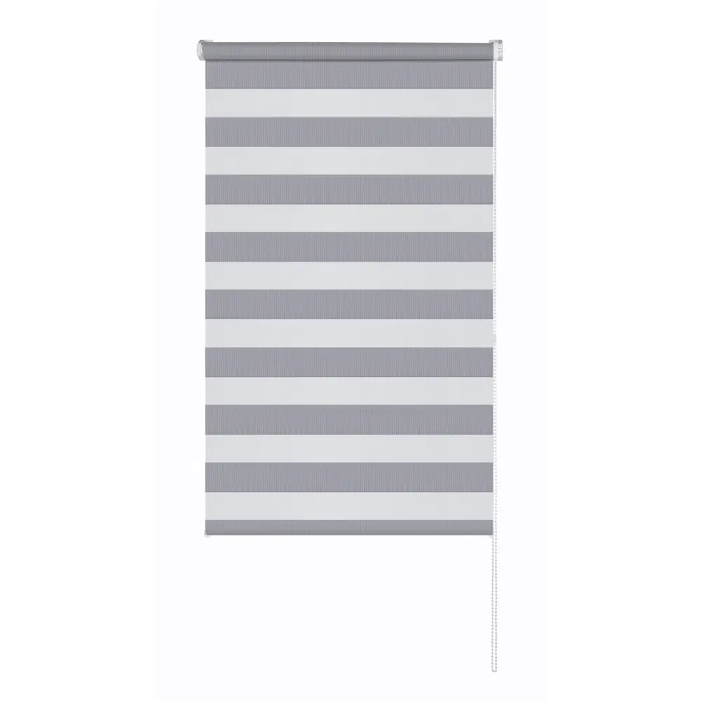 Рулонная штора день-ночь MIAMOZA Петер 40x160 см серая 89411355 STLM-1563646