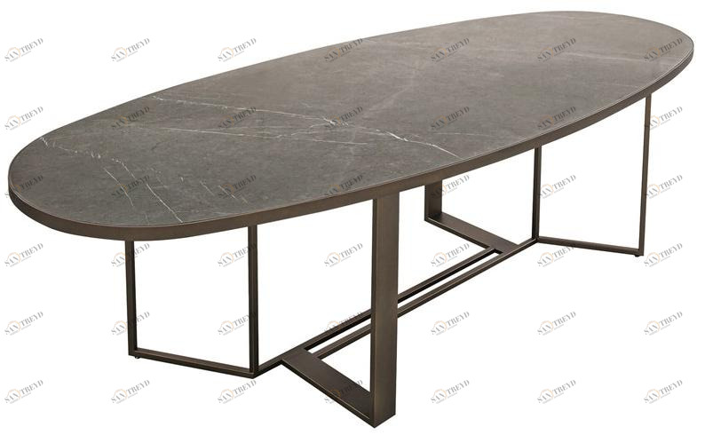 Shake Овальный керамический обеденный стол Boston sun-id-1480903