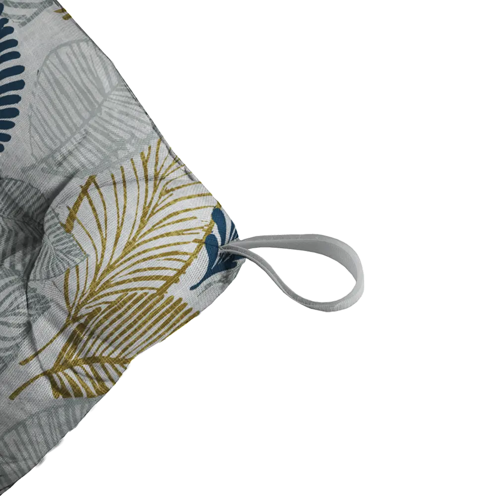 Сидушка с липучками Листья 40x35x6 см разноцветная LINEN WAY STLM-2201656 - Вид №2