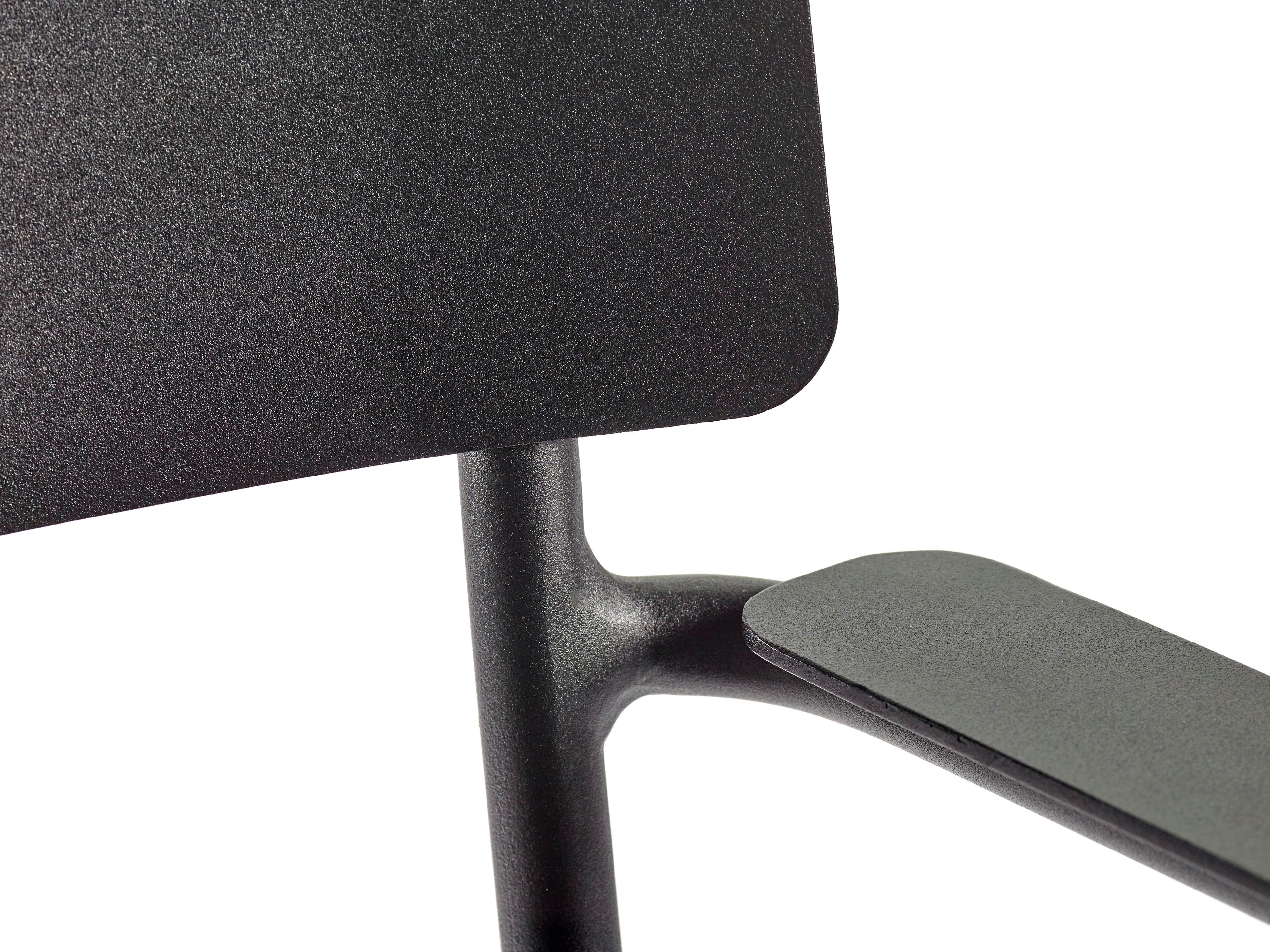 Алюминиевый стул с порошковым покрытием с подлокотниками Serax август ARCH-00023556 - Вид №12