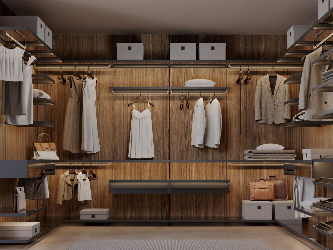 Модульная система для оснащения стен и гардеробных SALICE LUXER ARCH-00085420