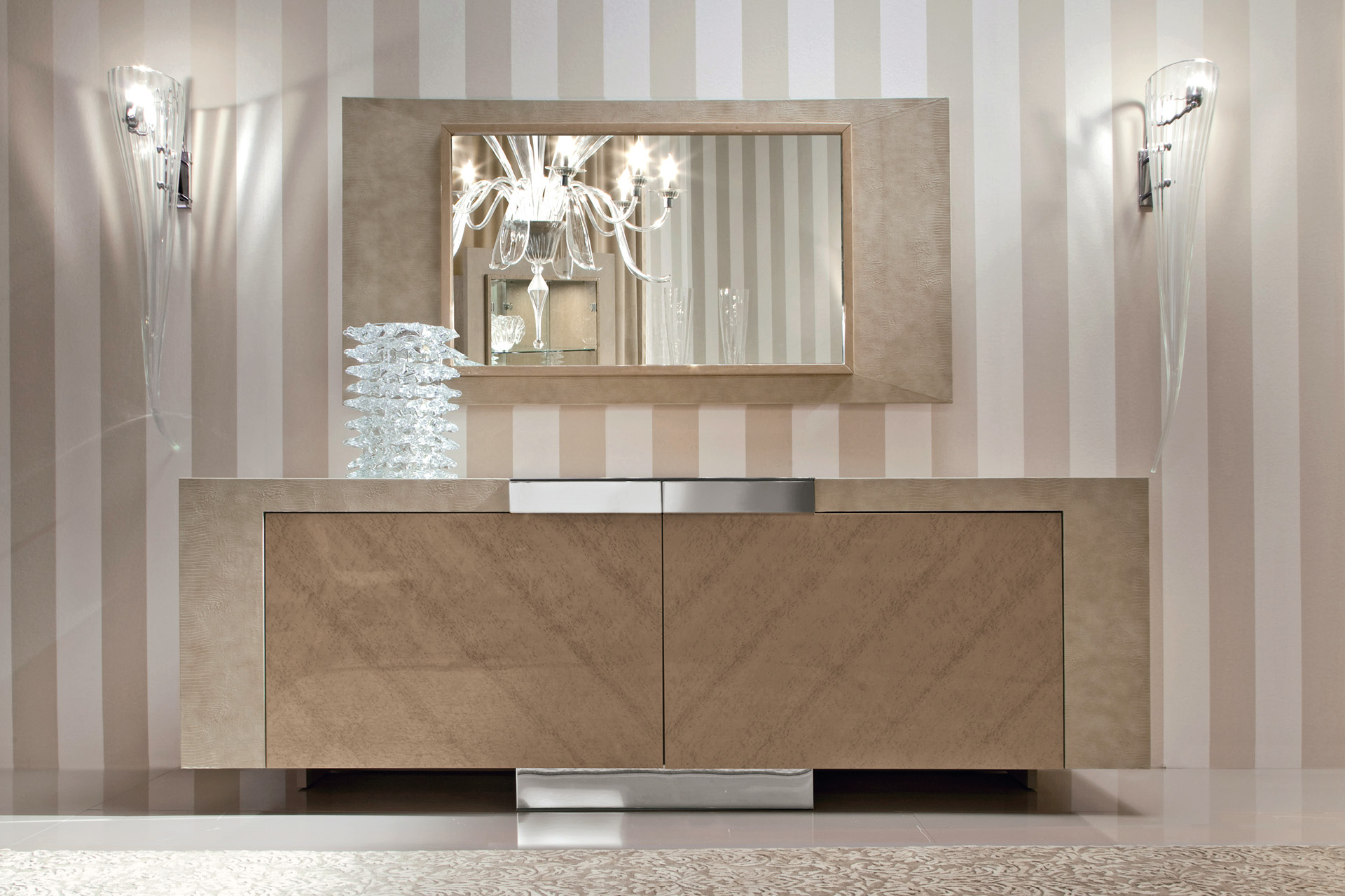 380 Sunrise кожаное зеркало без подсветки - giorgio collection Декор - Вид №3