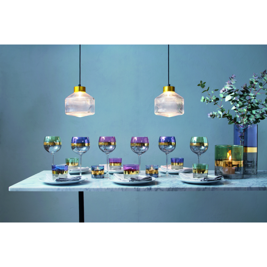 Набор из 2 круглых бокалов Bangle 525 мл розовый LSA International G133819195 - Вид №1