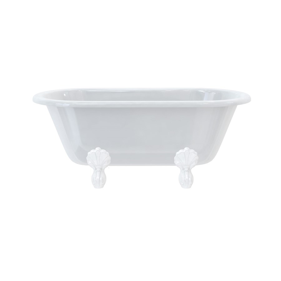 Burlington Двухсторонняя ванна Windsor 150 см с роскошными ножками с ножками Luxury Claw в черном цвете E4 L1B  - Вид №2