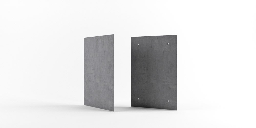 BetOn Панель из фибробетона 800х1200 без отверстий серая ПАНЕЛИ ИЗ ФИБРОБЕТОНА P502 - Вид №2