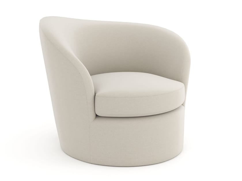 Тканевое вращающееся кресло с подлокотниками Caracole QUASI ARCH-00068658