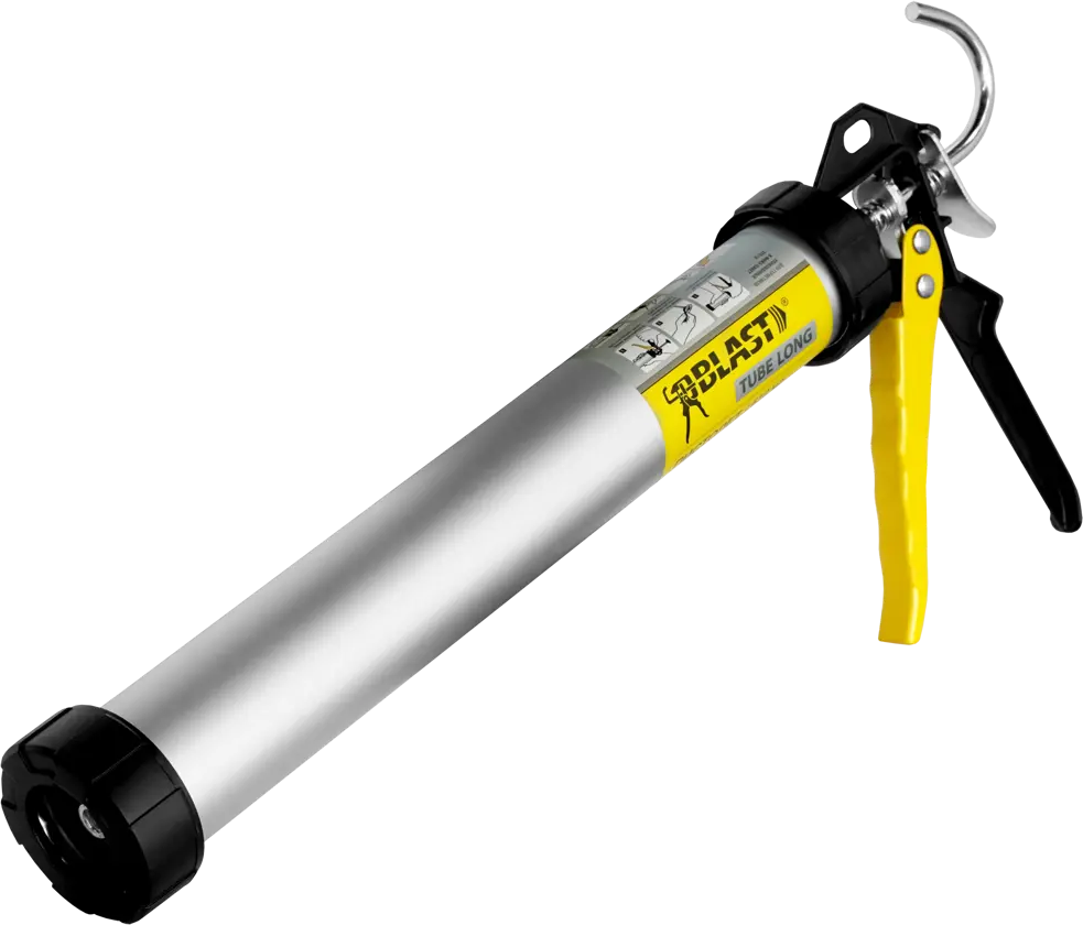 Пистолет для герметика BLAST Long с алюминиевой тубой 600 мл 14389150