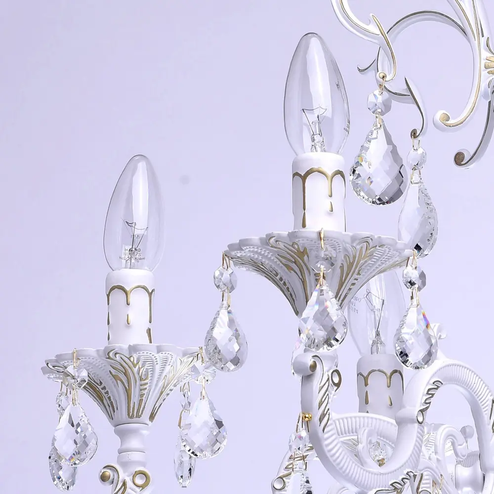 Люстра Свеча 6xE14x60 Вт, металл, цвет белый Maytoni STLM-2170380 - Вид №3