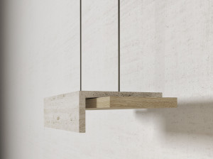 Подвесной светильник из натурального камня