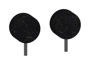 Встроенный смеситель для душа на 2 отверстия на 1 потребителя. WE ARE IB mr400cs_2 Brushed Black Chrome Marmo