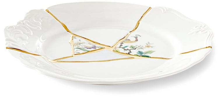 Seletti Фарфоровая тарелка Kintsugi sun-id-1360564 - Вид №1