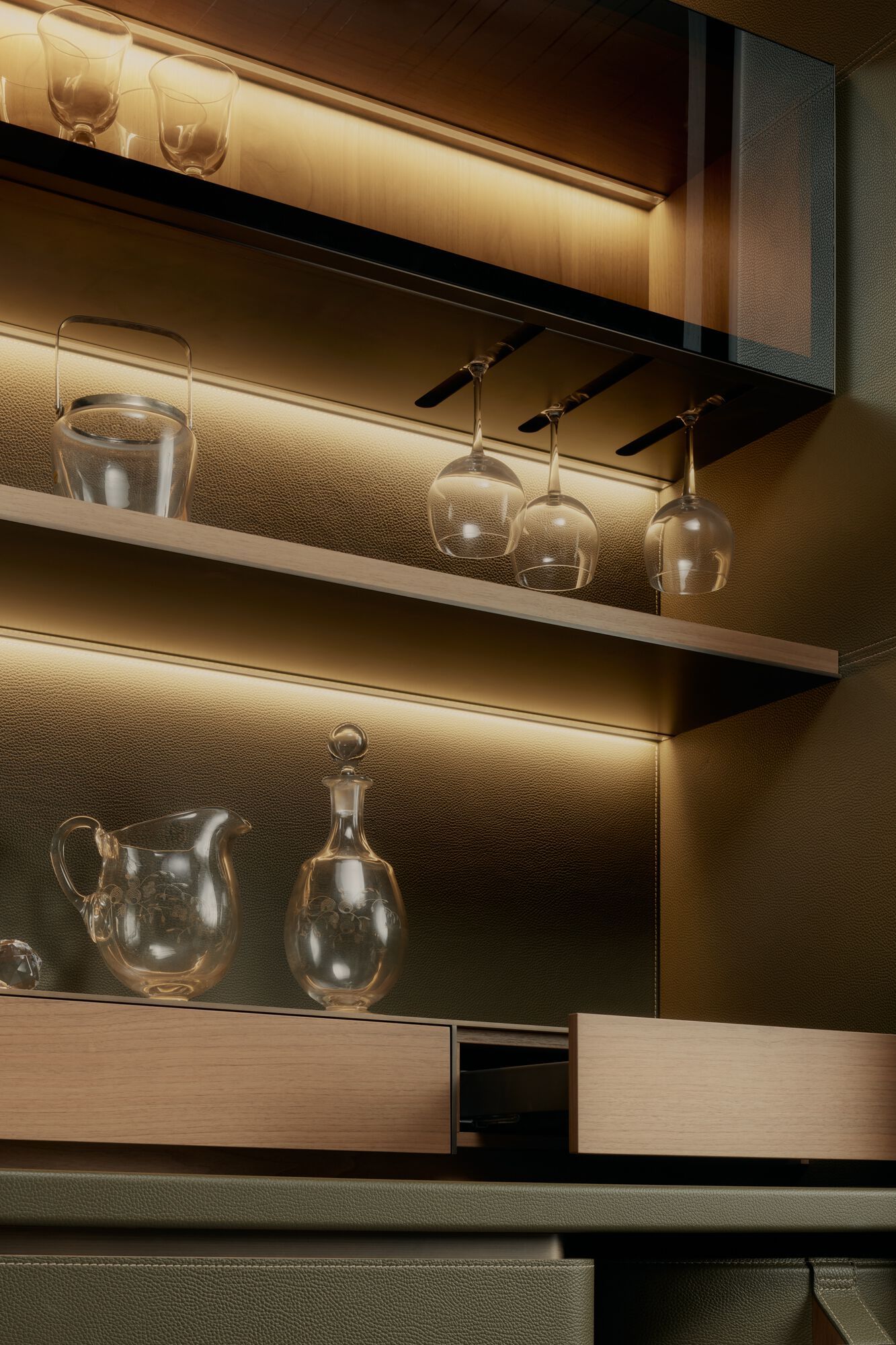 Барный шкаф со встроенным освещением Lema Eureka ARCH-00109014 - Вид №4