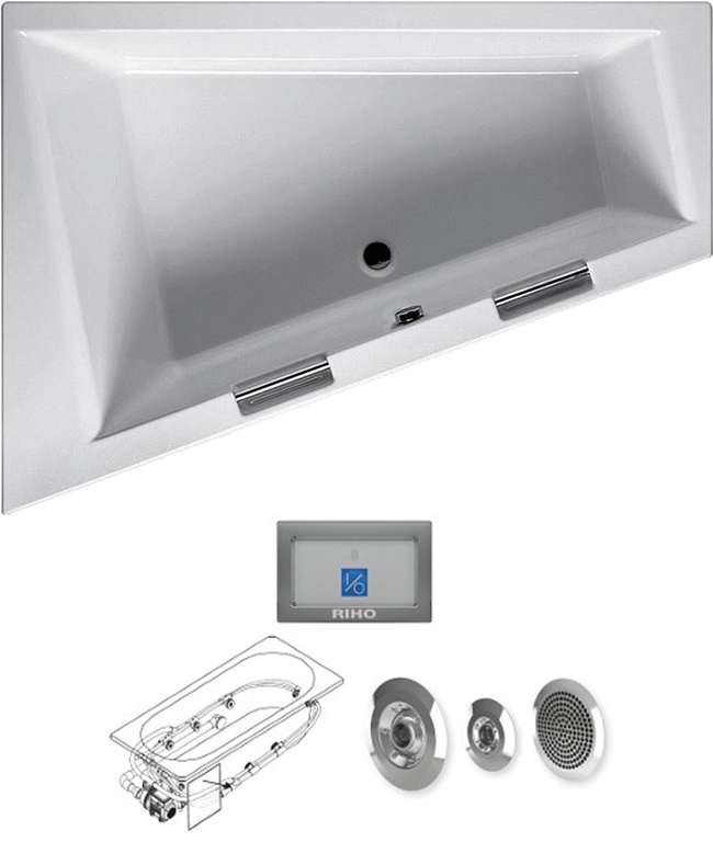 BA9000500000000_top1 Гидромассажная ванна Riho Doppio Santreyd - Вид №6