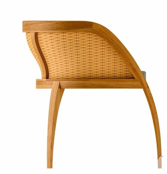 ASTELLO Садовый стул из тика с подлокотниками Coquelicot Cl.sf1.s1 - Вид №3