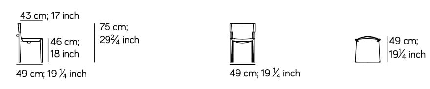 Стул из кожи и дерева Amura Stilt ARCH-00068836 - Вид №6