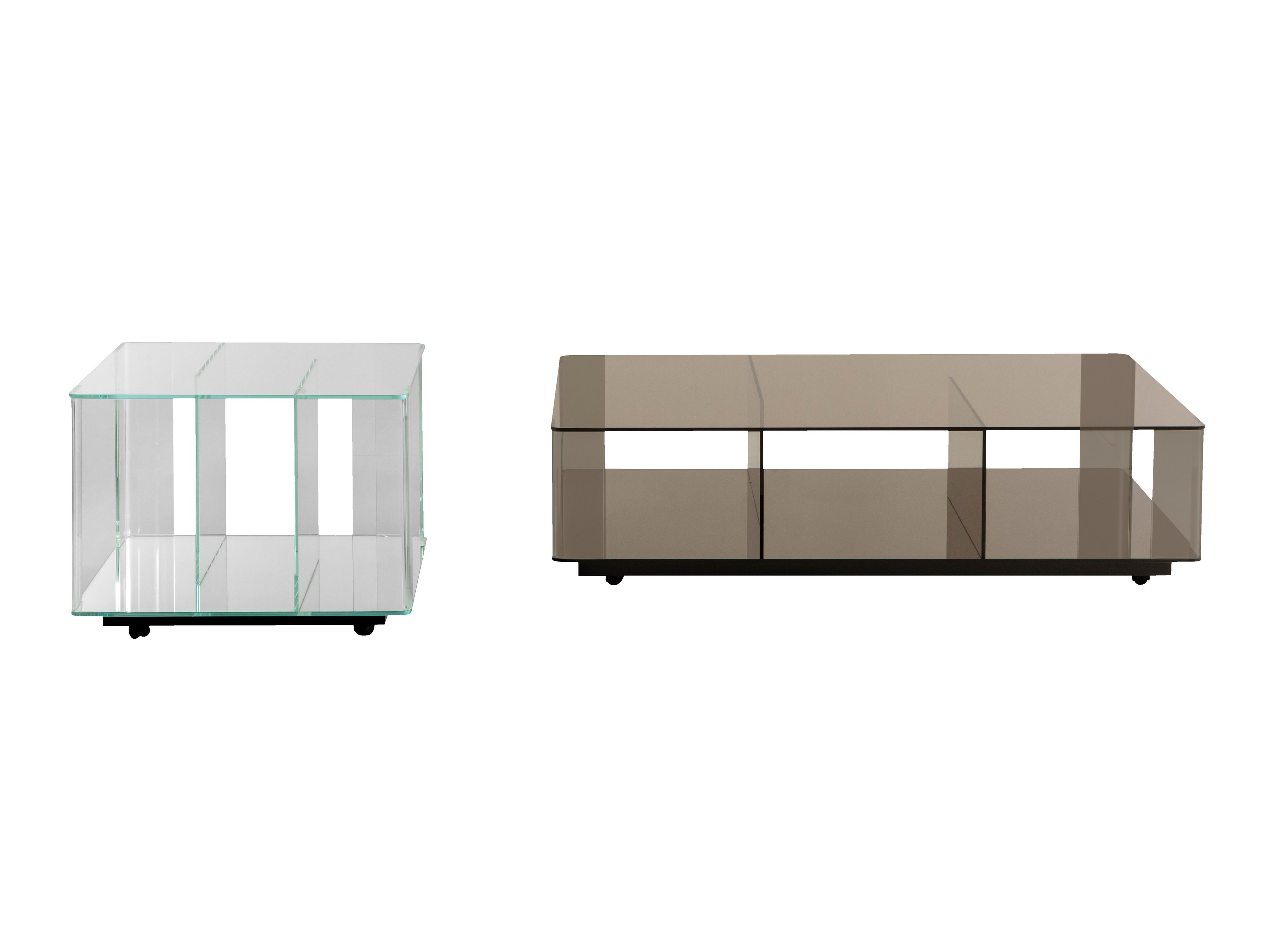 Низкий прямоугольный стеклянный журнальный столик Tonin Casa DEDALO ARCH-00130517 - Вид №3