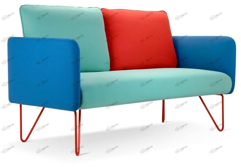 Adrenalina 2-х местный тканевый диван со съемным чехлом Doumo sun-id-1441199