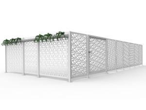 Стальной модульный экранный забор