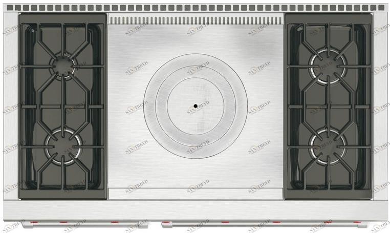 Wolf Профессиональная отдельно стоящая кухня из нержавеющей стали Cucine professionali dual fuel Icbdf484f 