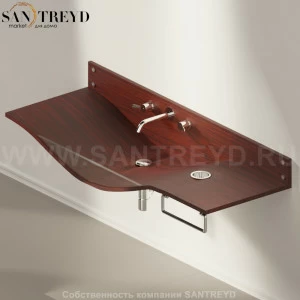 AGAB03503RDXRM Подвесная раковина настенная прямоугольная Agape